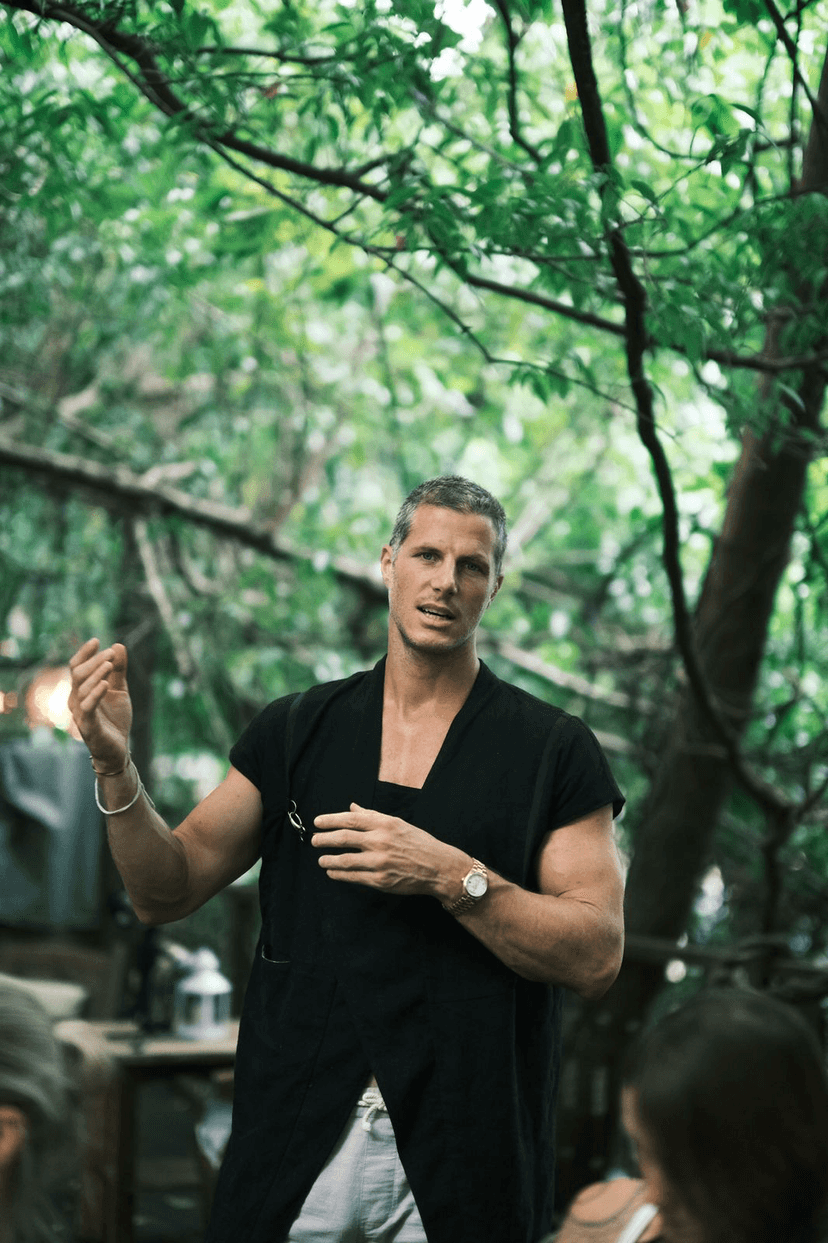 Bradley coaching a client